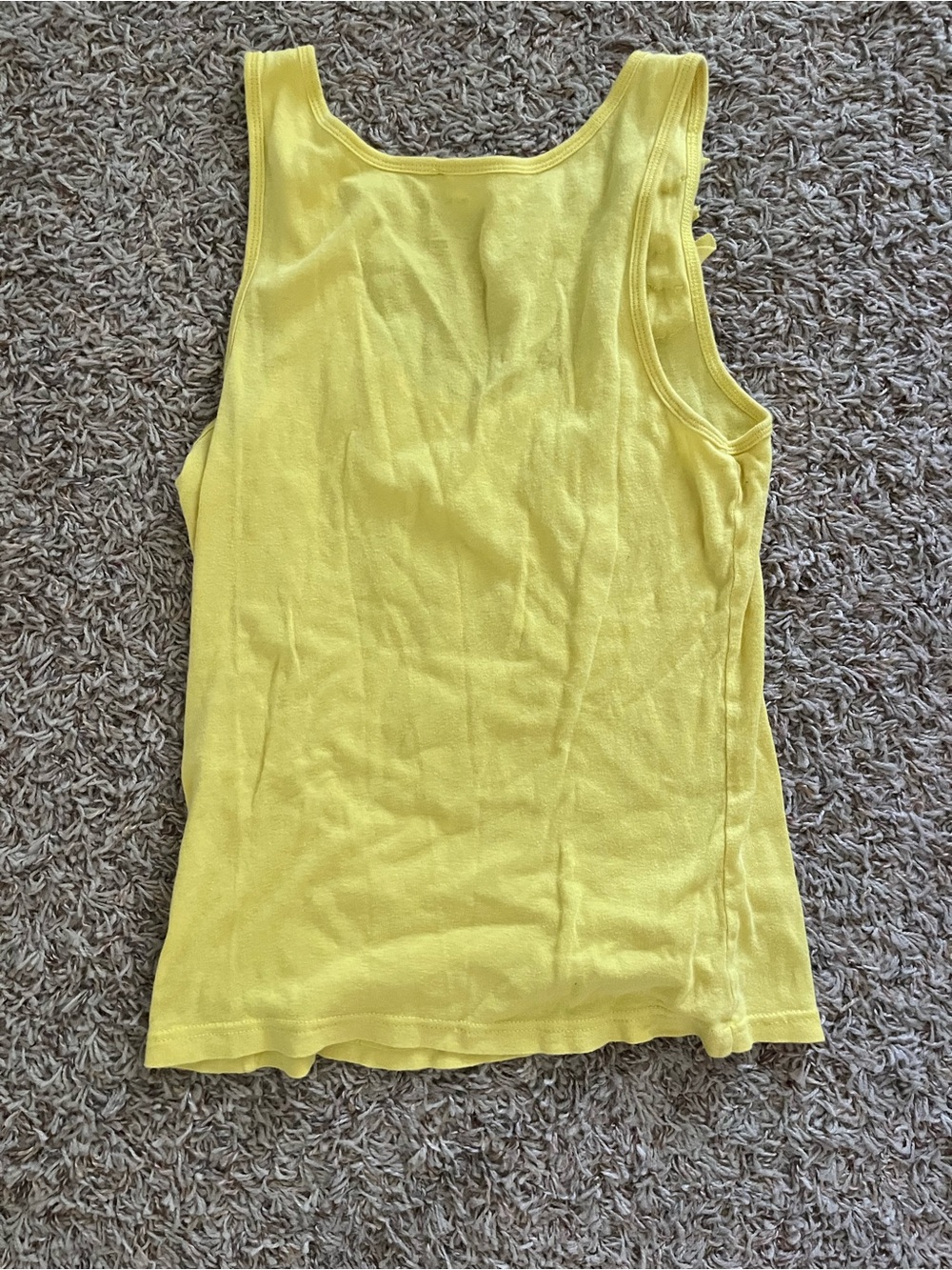 Old Navy Yellow Ruffle-Shoulder Tank - Picture 2 of 3